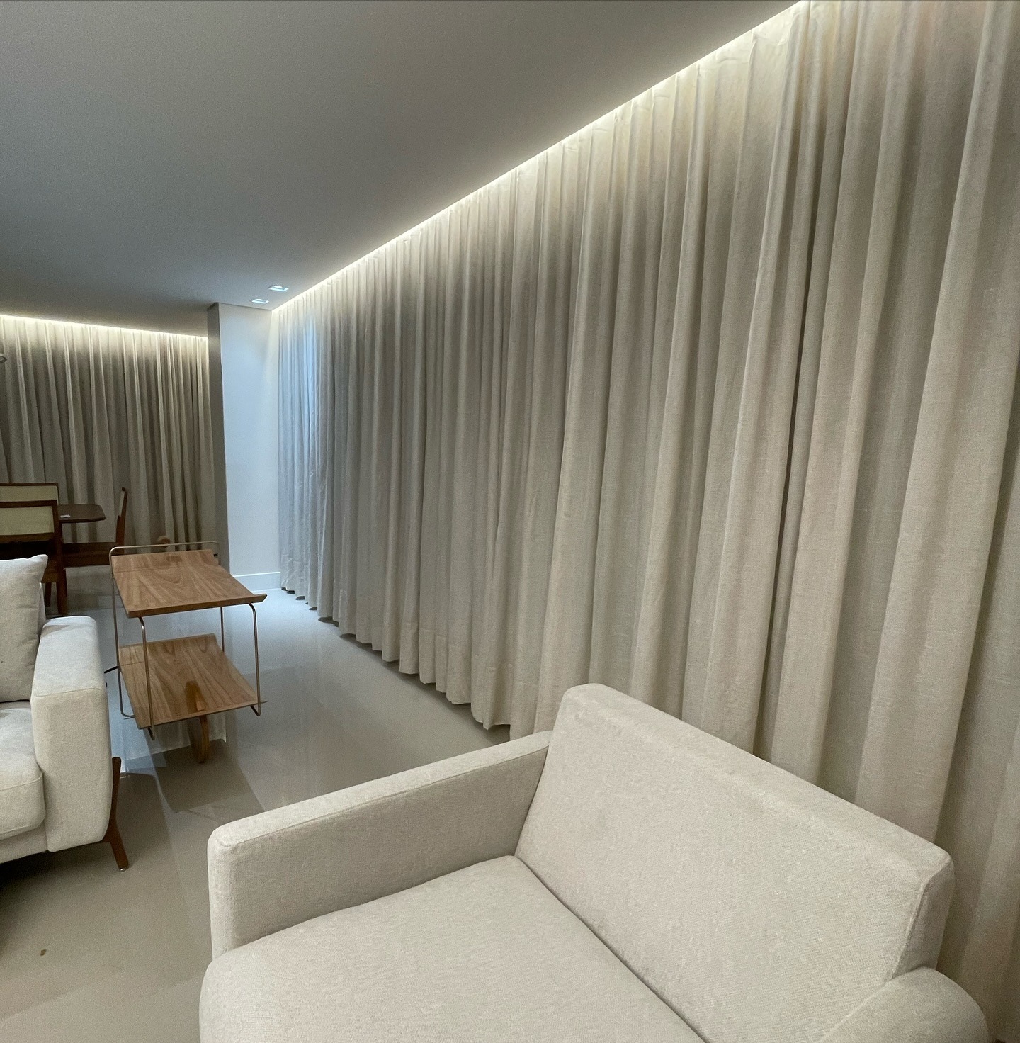 Cortinas wave · Sala de estar